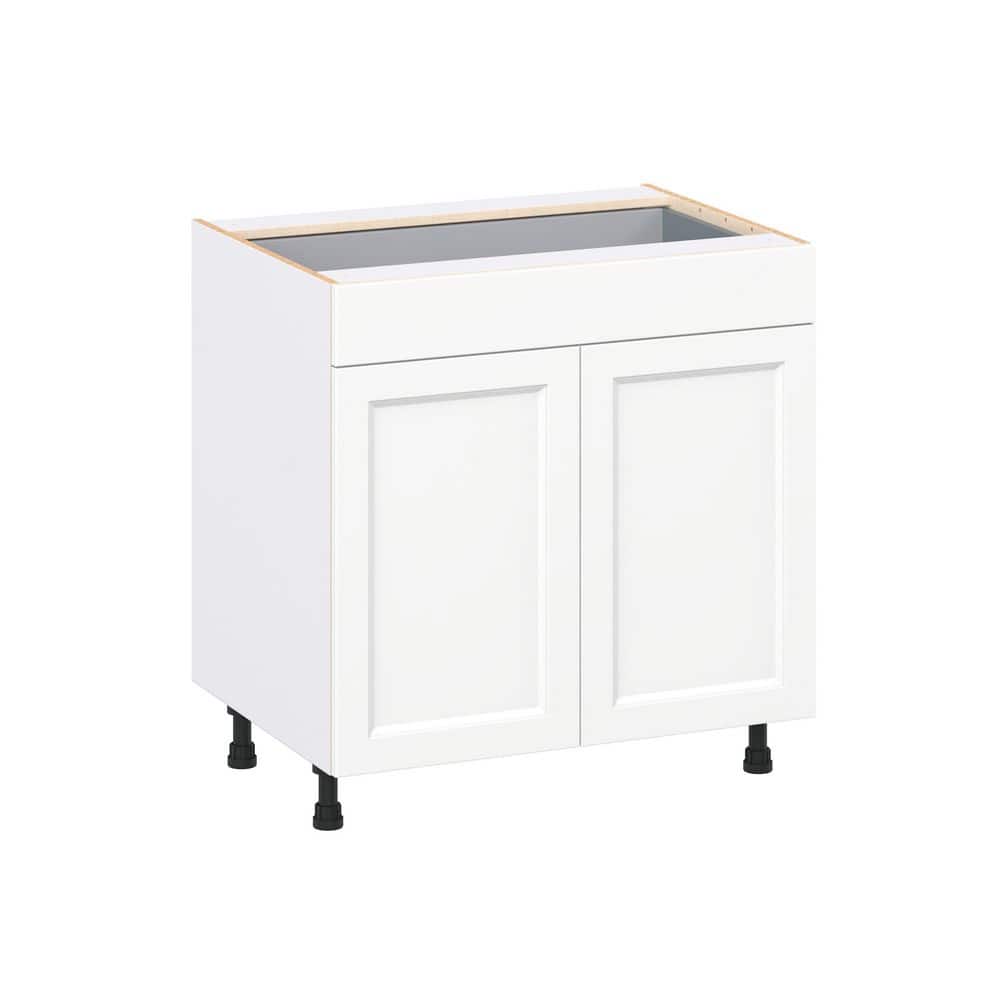 Laramie 33 in. W x 24 in. D x 34.5 in. H Assembled Base Kitchen Cabinet in Painted Bright White with Drawers price history on PriceWatchPro