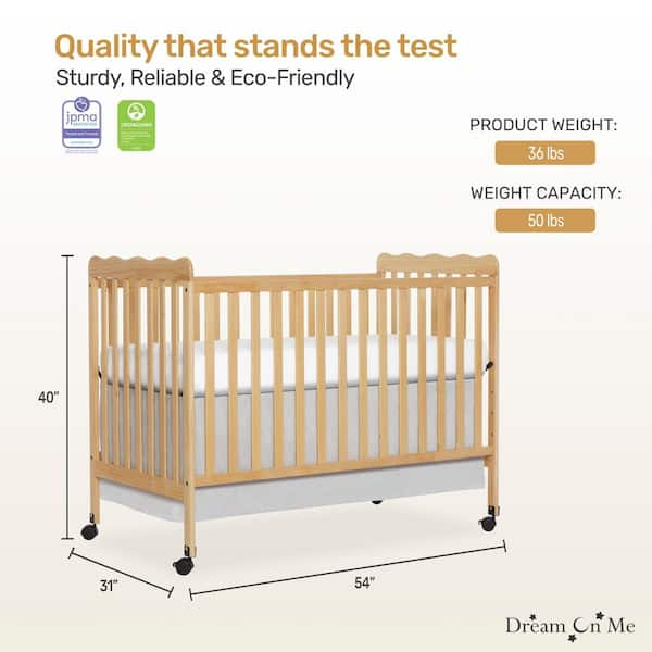 Carson Classic Natural 3 in 1 convertible Crib