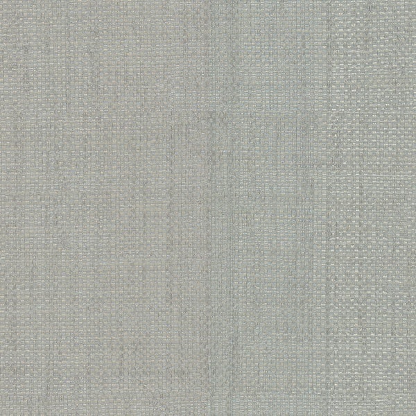 Warner Caviar Grey Basketweave Grey Wallpaper Sample