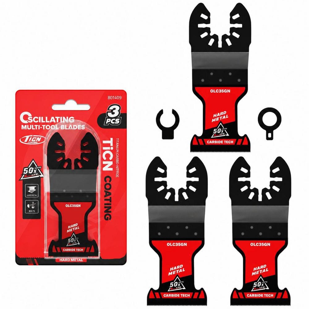 Carbide Oscillating Saw Blades with TiCN Coating for Hard Metal Cutting and Fast Cuts (3-Pack) price history on PriceWatchPro
