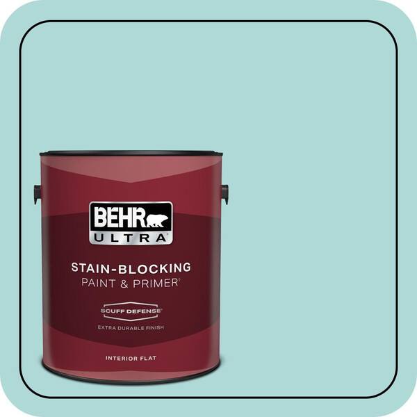 BEHR ULTRA 1 gal. #510C-3 Rivers Edge Extra Durable Flat Interior Paint & Primer