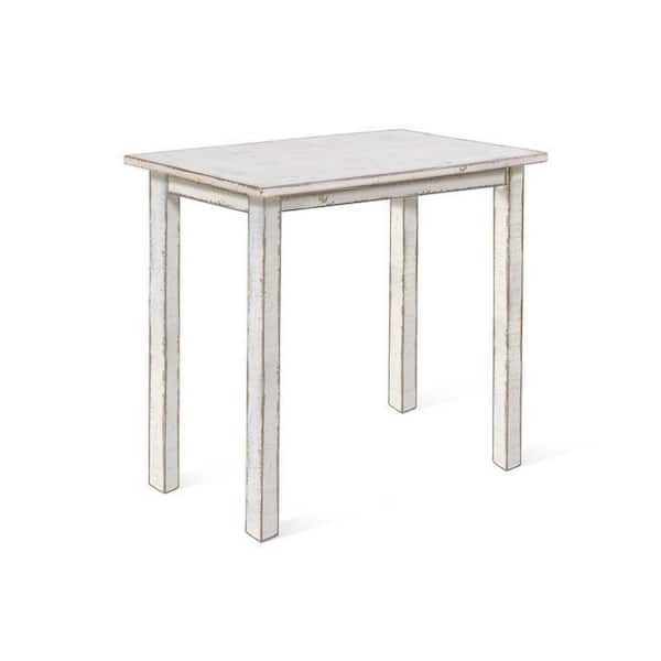 Rena 1-Bottle Wood White Sand Bar Table