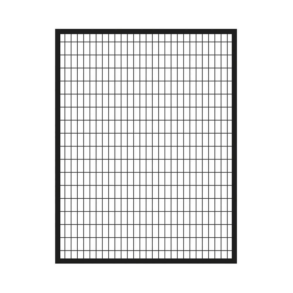 Deco Grid 6 ft. H x 5 ft. W Black Steel Fence Gate price history on PriceWatchPro