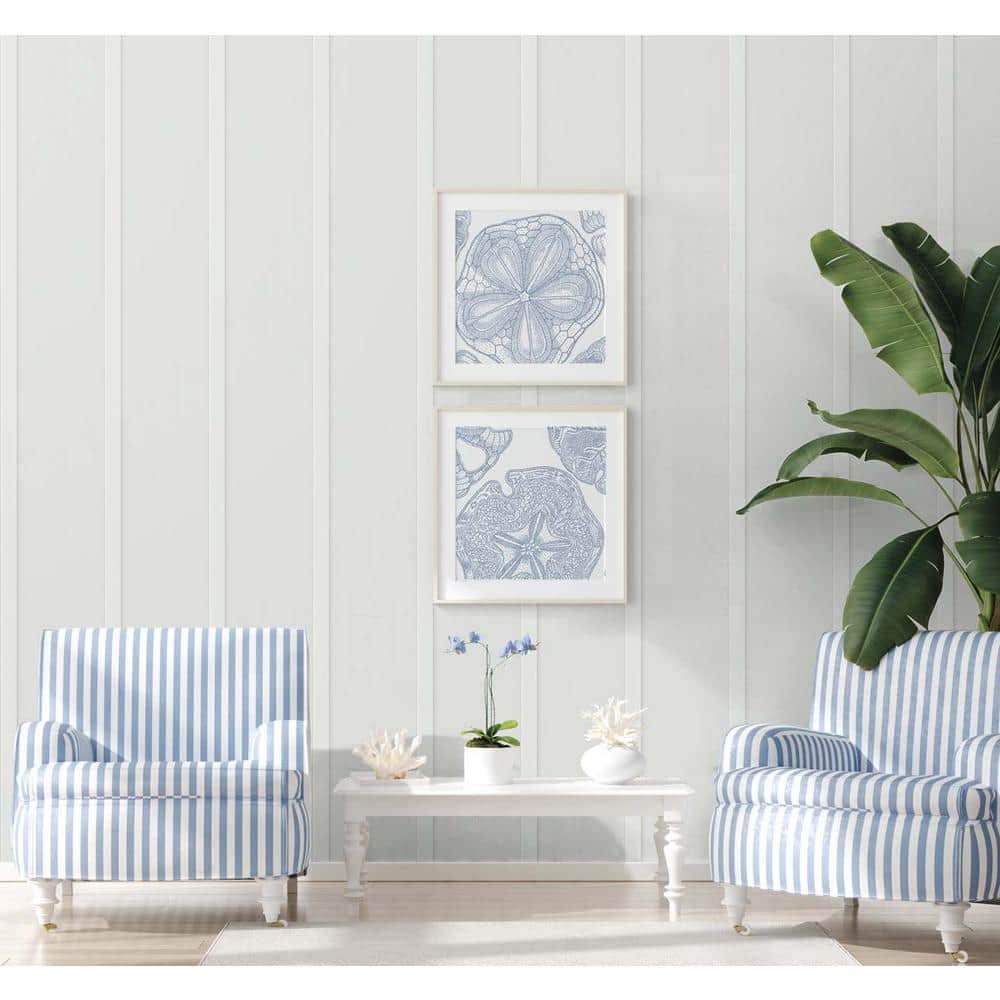 Arctic Grey Vinyl Faux Wood Peel and Stick Wallpaper Roll