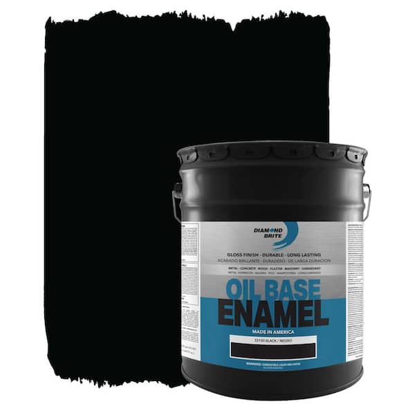 3200 Series 5 Gallon 3210 Black High Gloss Oil Enamel Paint