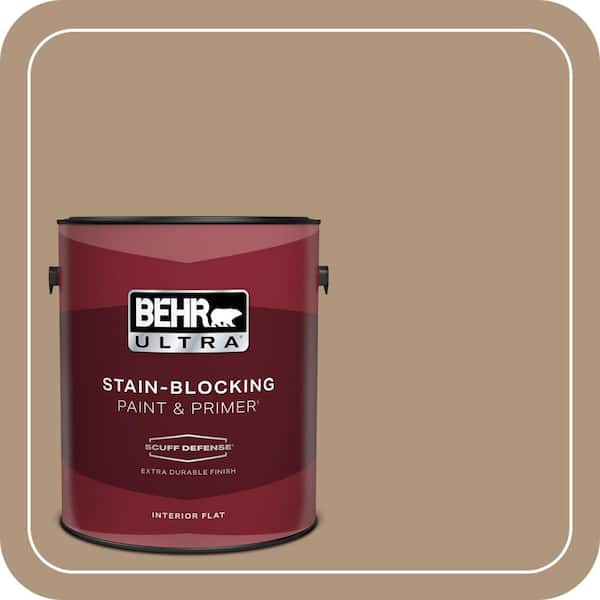 BEHR ULTRA 1 gal. Home Decorators Collection #HDC-WR14-3 Roasted Hazelnut Extra Durable Flat Interior Paint & Primer