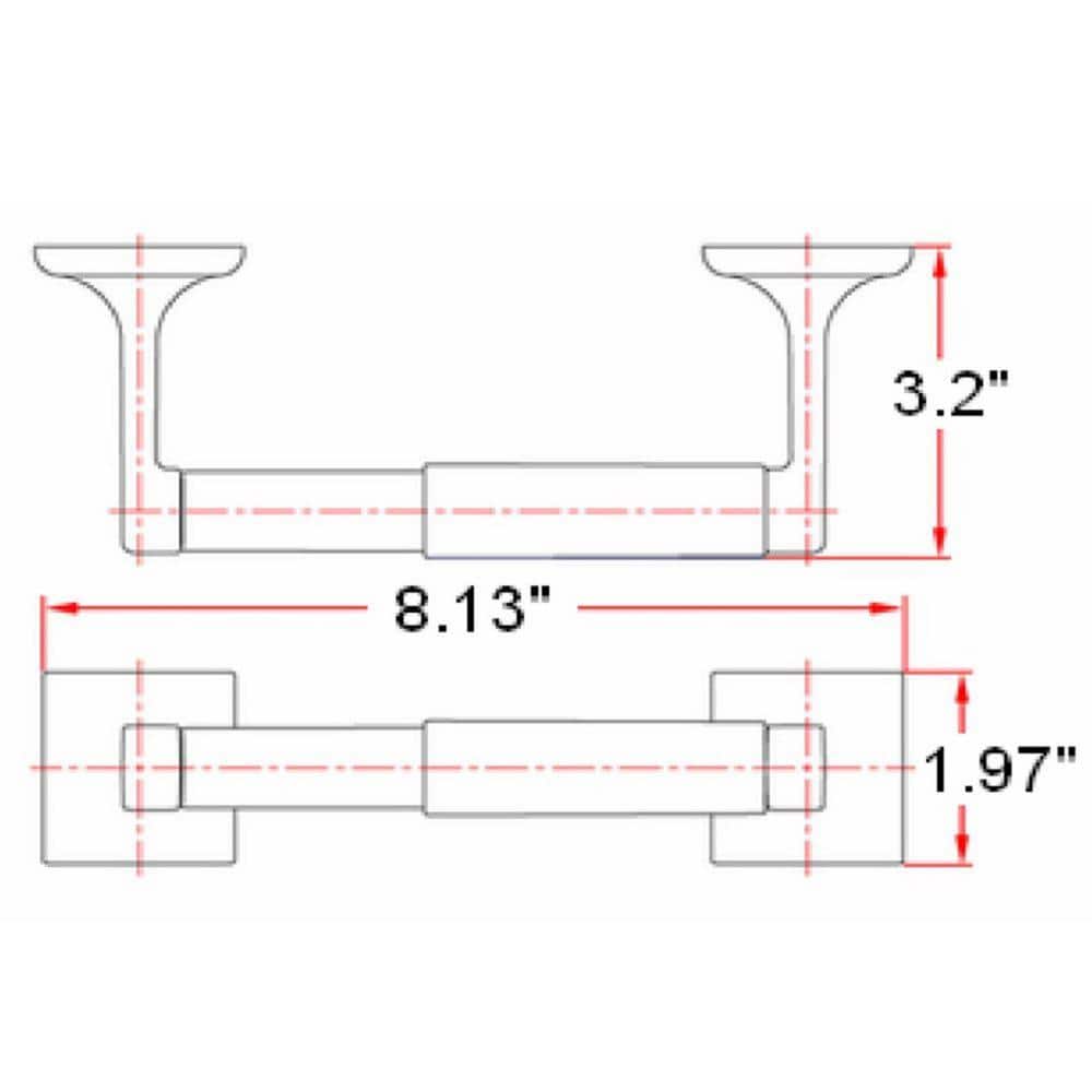 Millbridge Satin Nickel Wall-Mounted Toilet Paper Holder