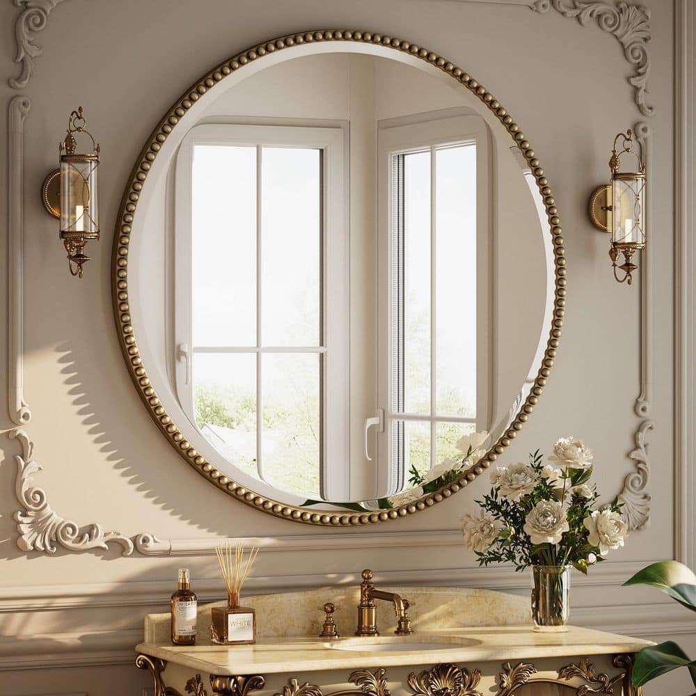 Antique Bronze Wall Mirror