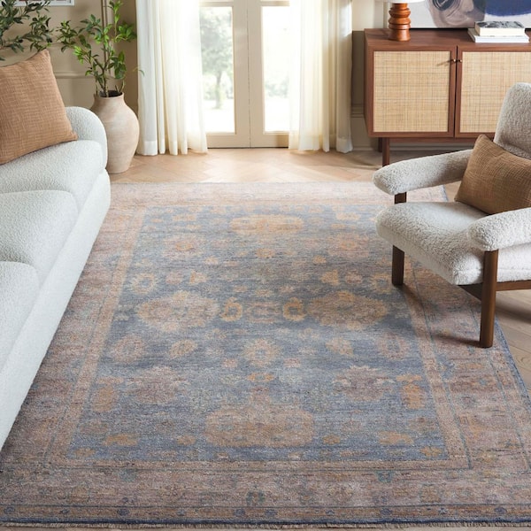 Oushak 6 ft. x 9 ft. Light Gold/Beige Oriental Area Rug