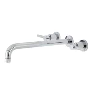 Concord 2-Handle Wall-Mount Roman Tub Faucet in Polished Chrome (Valve Included)