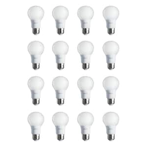 40-Watt Equivalent A19 Non-Dimmable Energy Saving LED Light Bulb Soft White (2700K) (16-Pack)
