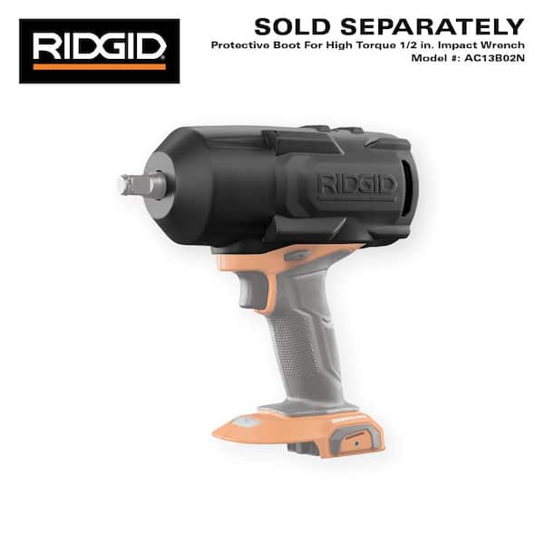 RIDGID - 18V Brushless Cordless 4-Mode 1/2 in. High-Torque Impact Wrench Kit with (2) 4.0 Ah Lithium-Ion Batteries and Charger