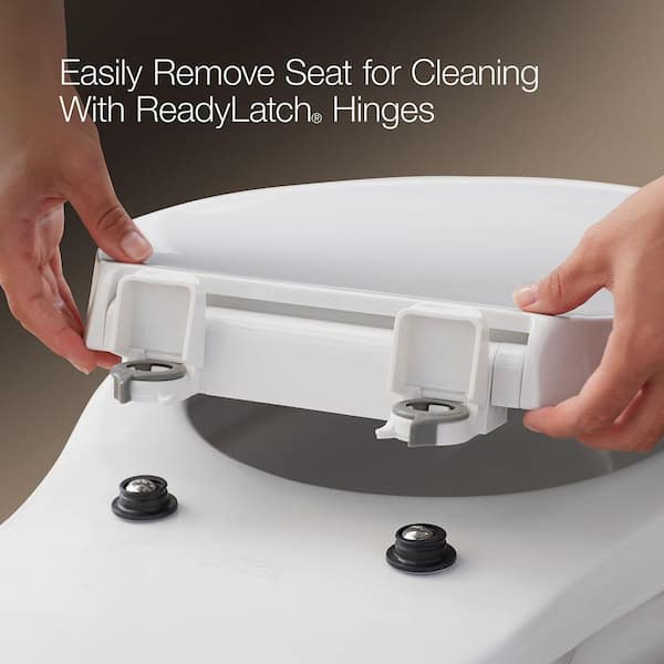 KOHLER Border Elongated ReadyLatch Quiet-Close Toilet Seat in