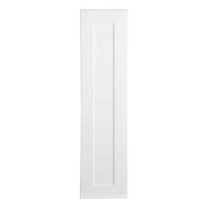 Cambridge Shaker Assembled 9 in. x 36 in. x 12.5 in. Wall Cabinet with 1-Soft Close Door in White