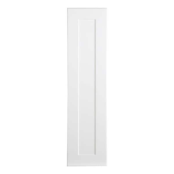 Hampton Bay Cambridge Shaker Assembled 9 in. x 36 in. x 12.5 in. Wall Cabinet with 1-Soft Close Door in White