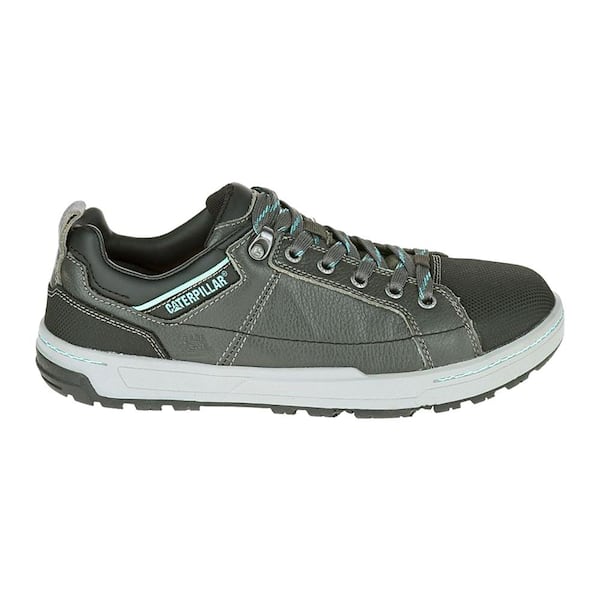 CAT Footwear Women's Brode Athletic Shoes - Steel Toe - Dark Grey/Mint Size 7(M)