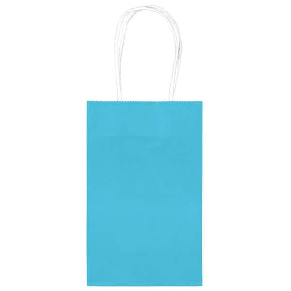 Amscan 8.25 in.x 5.25 in. Robin's Egg Blue Paper Cub Bags Value