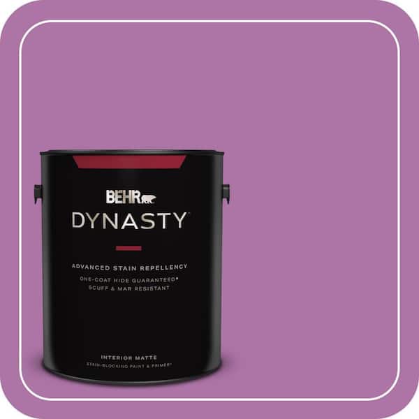 BEHR DYNASTY 1 gal. #670B-6 Orchid Kiss Matte Interior Stain-Blocking Paint & Primer