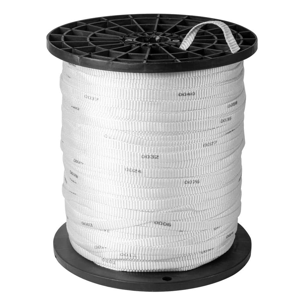 1/2 in. x 3000 ft. Measure/Pulling Tape Mule Webbing, 1250 lbs. Strength