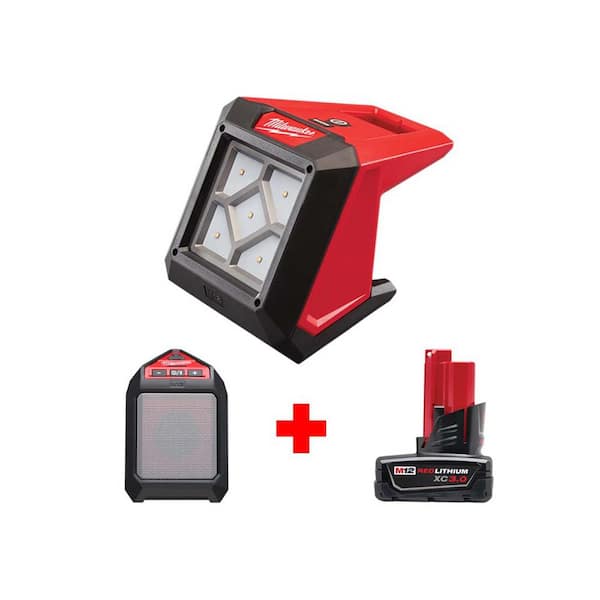 Milwaukee 2364-20 Mounting Flood Light Red/Black for sale online 