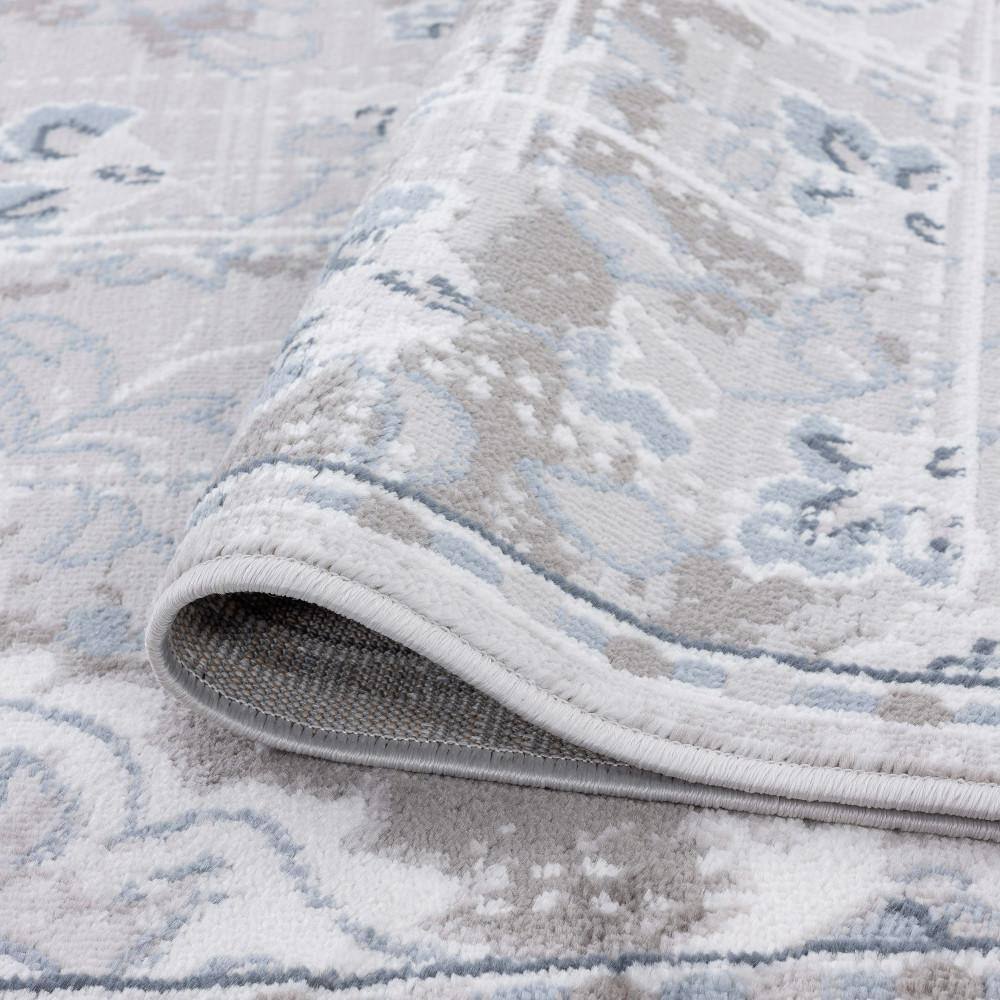 Nexus Reversible Gray Synthetic 2x3 Rectangular Rug