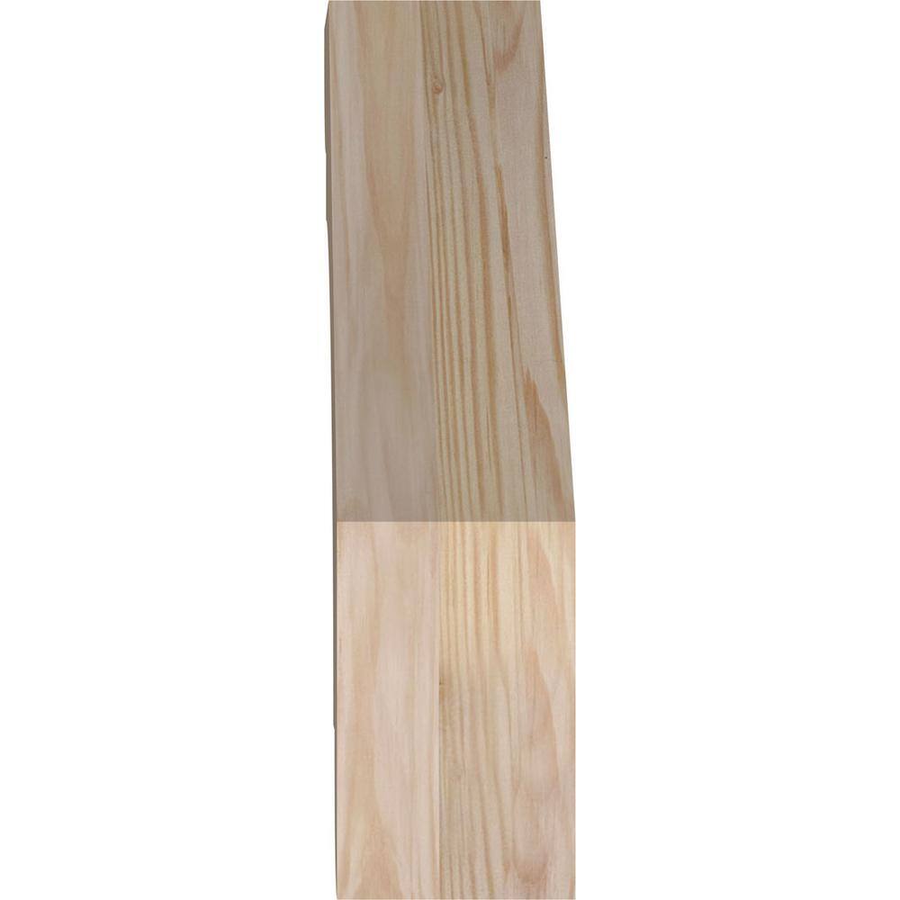 14" Smooth Douglas Fir Wood Corbel Brace