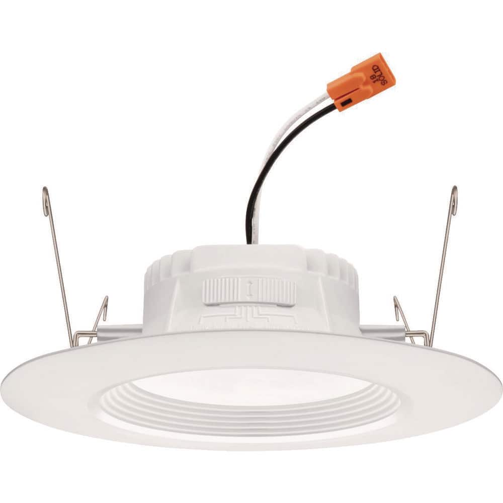 White 5/6-Inch LED Recessed Downlight Trim Kit, 6-Pack