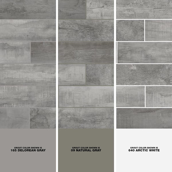 Florida Tile Home Collection Wind River Grey 6 in. x 24 in