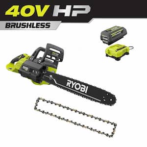 40V HP Brushless 18 in Battery Chainsaw w/ Extra 18 in. Chain, 5.0 Ah Battery and Charger