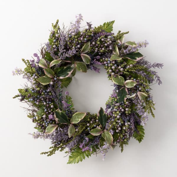 SULLIVANS 22" Artificial Lavender Wreath
