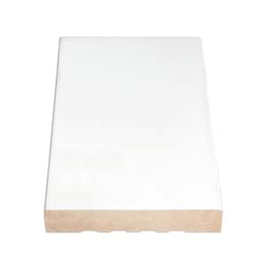 Alexandria Moulding 11/16 in. D x 4-9/16 in. W x 84 in. L MDF Primed Flat Jamb Moulding Pack (3-Pack)