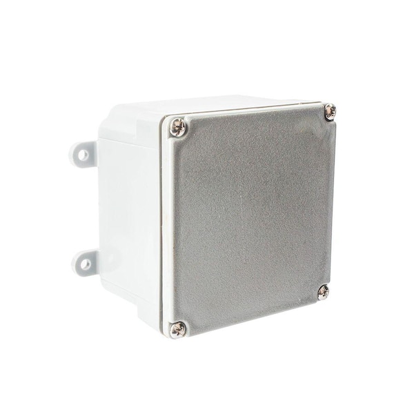 Carlon 4 in. x 4 in. x 2 in. Gray PVC Junction Box (E989NNJ