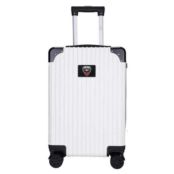 Mojo D.C. United 21 in. Exec 2-Toned Carry on Spinner Luggage- White