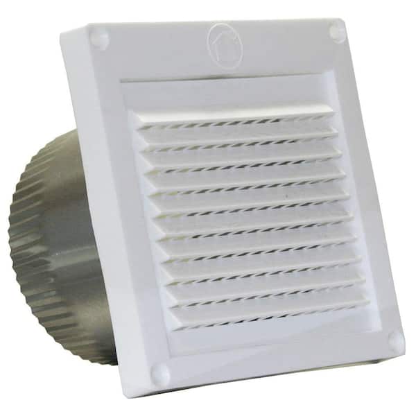Speedi-Products 4 in. White Micro Louver Eave Vent