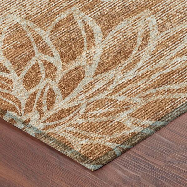 Chantille Machine Washable Indoor/Outdoor Abstract ACN2789 Paprika 2 ft. x 3 ft. Accent Rug