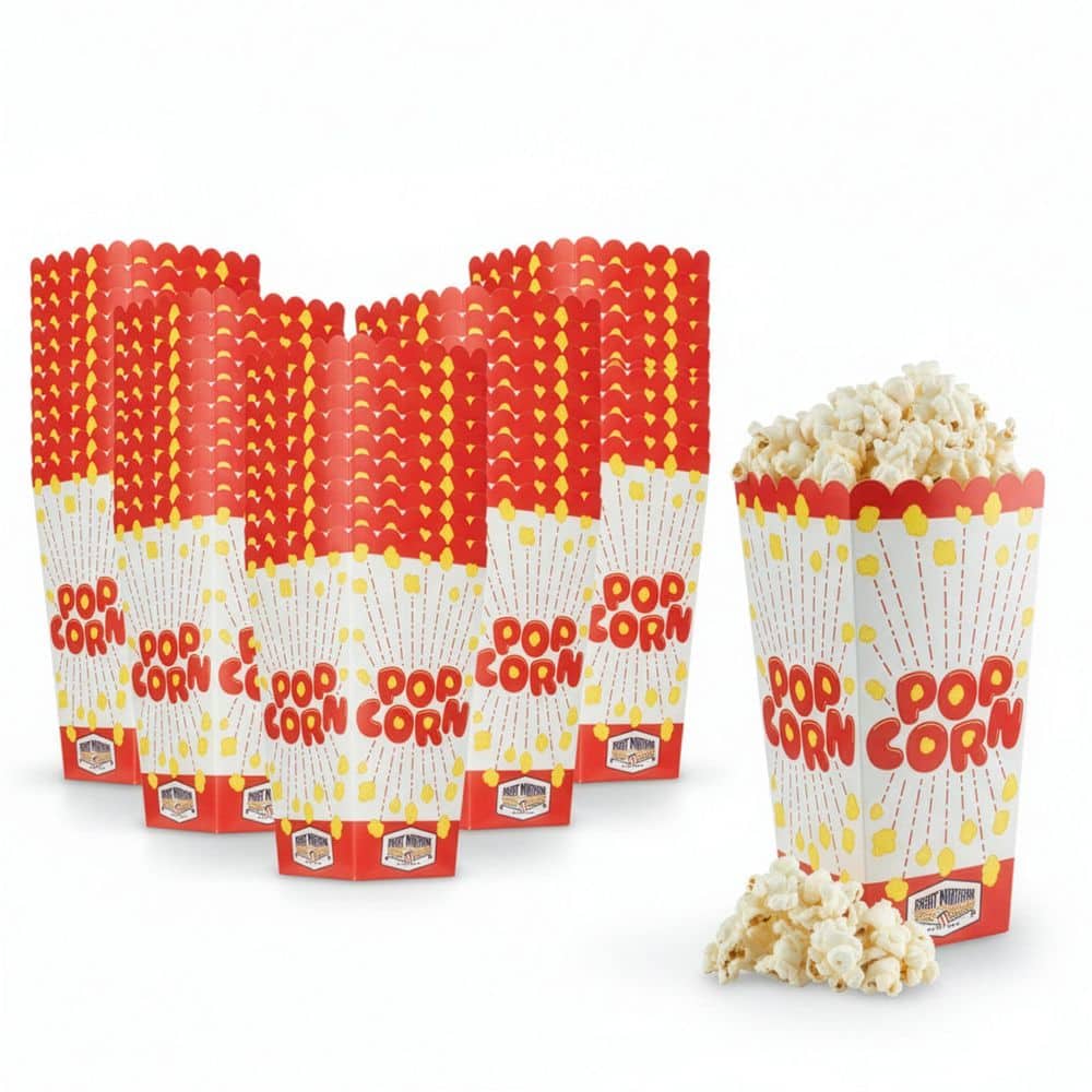 GREAT NORTHERN Popcorn Boxes 50-Pack Disposable Paper Popcorn ...