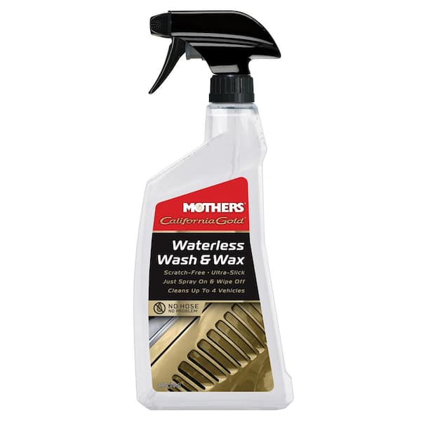 What are the best spray solutions for a waterless wash on a