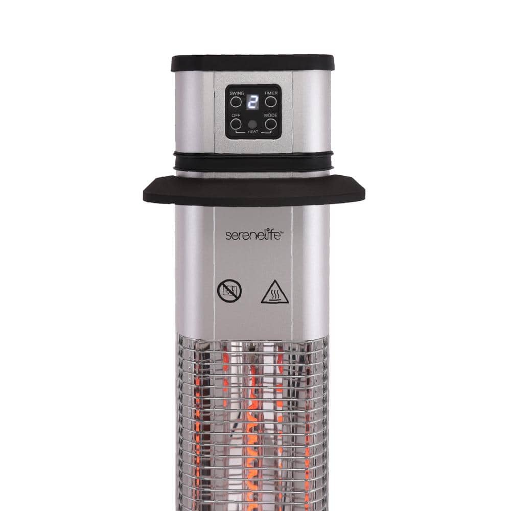 Stainless Steel Electric Infrared Patio Heater with Remote Control