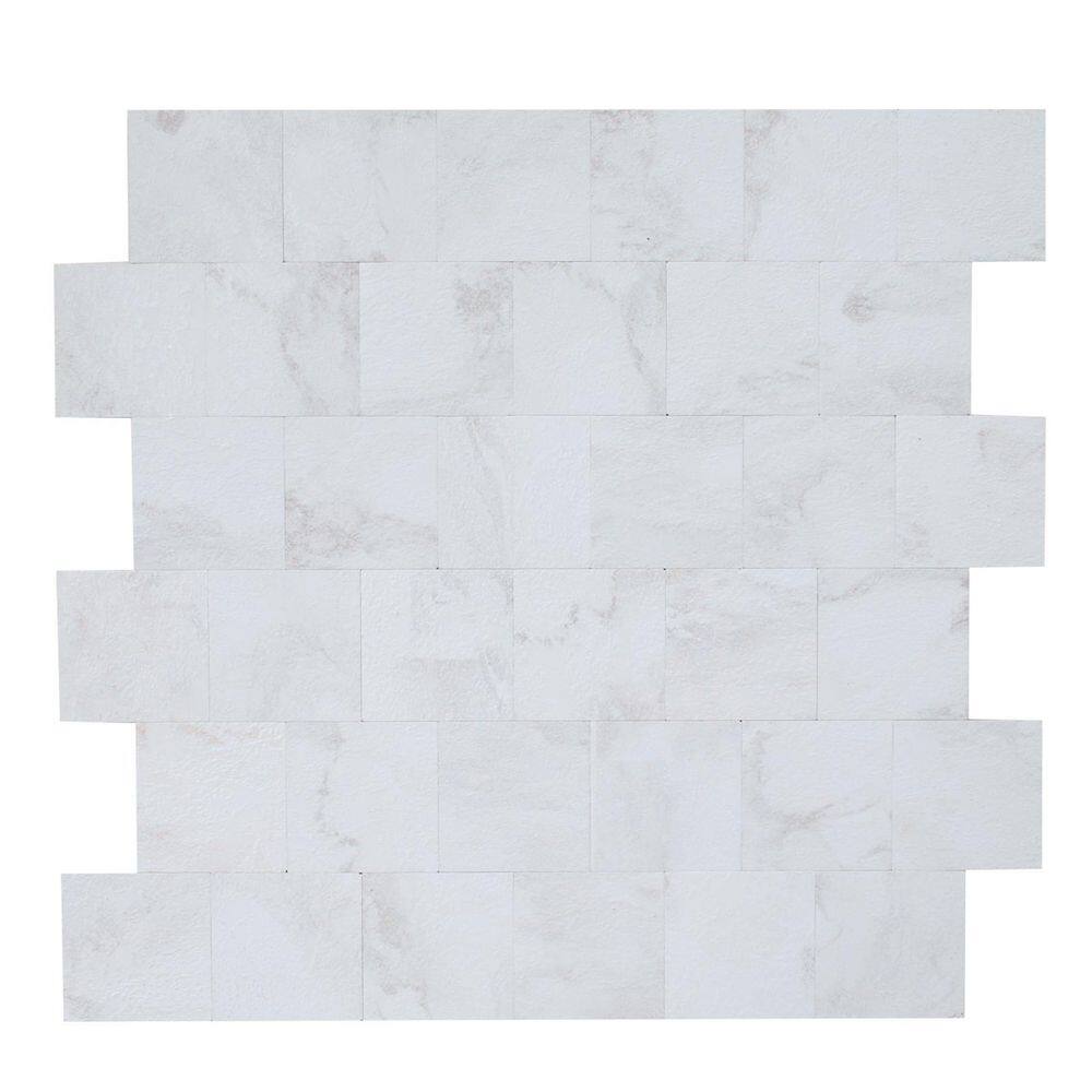Reviews for Yipscazo Marble Collection White 12 in. x 12 in. PVC Peel