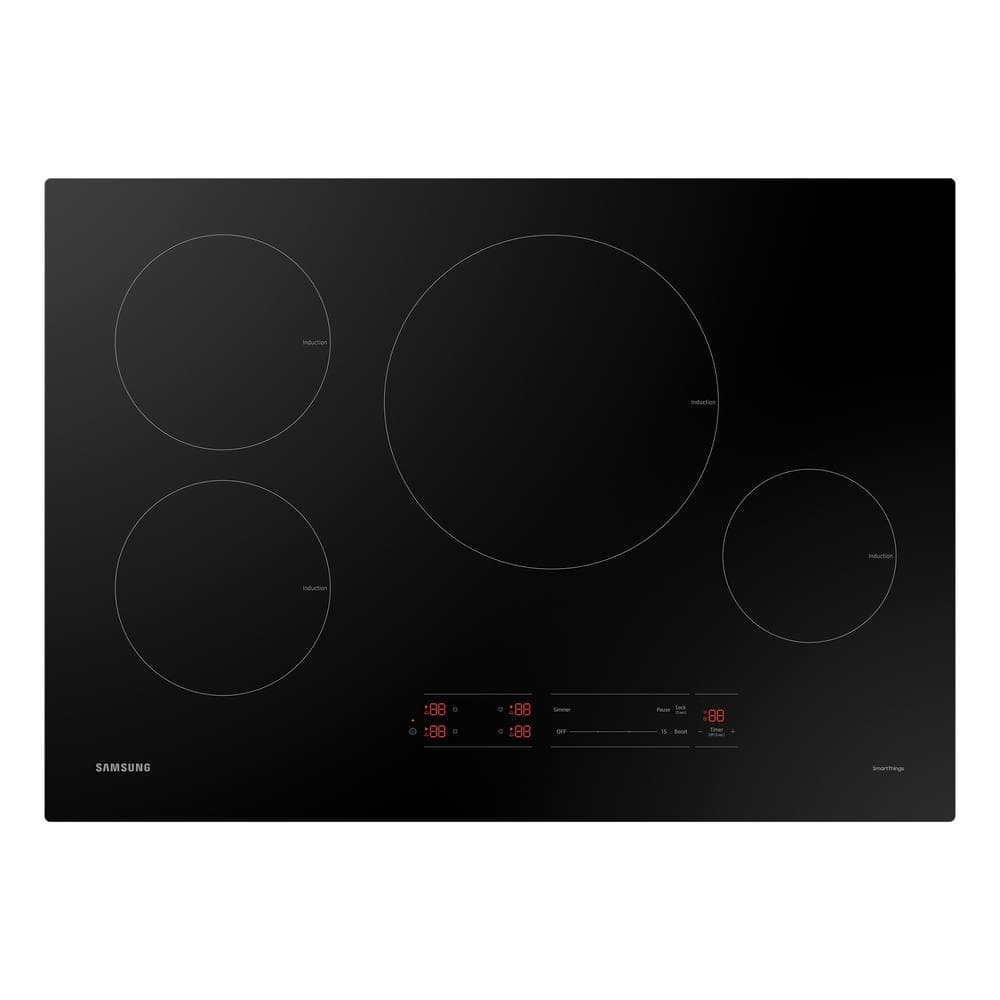 30 in. Smart Induction Modular Cooktop in Black with 4 Elements including Wi-Fi