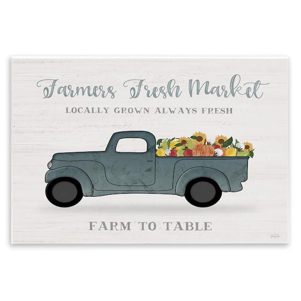 Stupell Industries Farmers Fresh Market Truck by Natalie Carpentieri Unframed Graphic Travel Art Print 10 in. x 15 in.