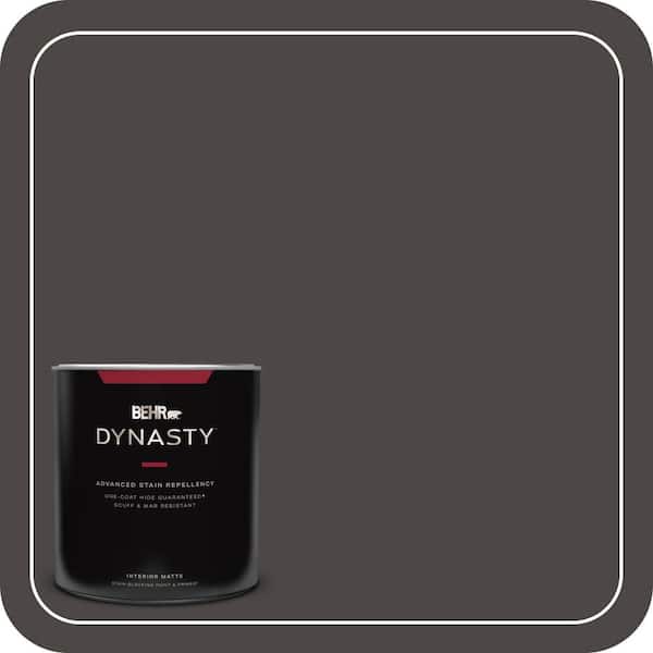 BEHR DYNASTY 1 qt. #780F-7 Stealth Jet Matte Interior Stain-Blocking Paint and Primer