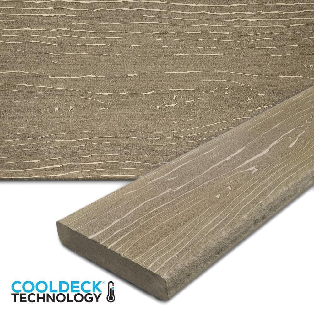 Vision CoolDeck Mochaccino 1 in. x 5.4 in. x 20 ft. Solid Edge Composite Deck Board price history on PriceWatchPro