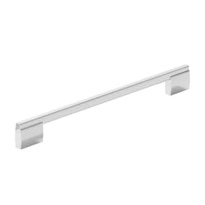 Bloomsbury Collection 12 5/8 in. (320 mm) Chrome Modern Rectangular Cabinet Bar Pull