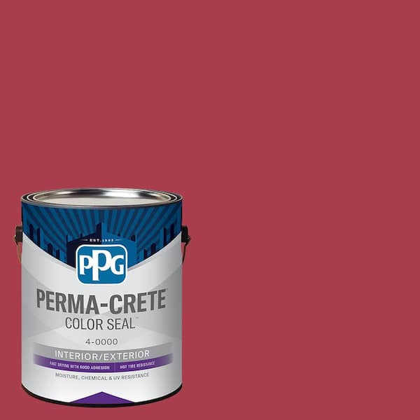 Perma-Crete Color Seal 1 gal. PPG1186-7 Red Licorice Satin Interior/Exterior Concrete Stain