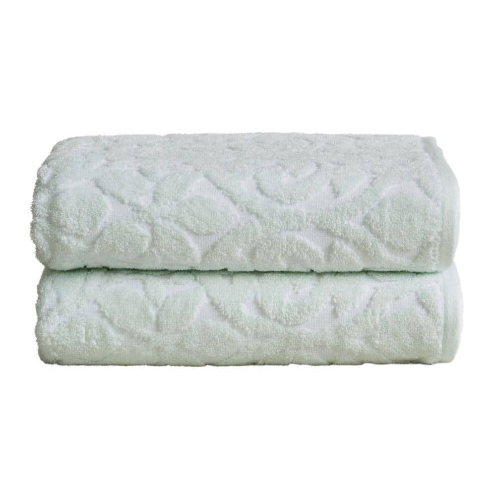 Diamond Jacquard Towels Bath Sheet - 2 Pack, White in 2023