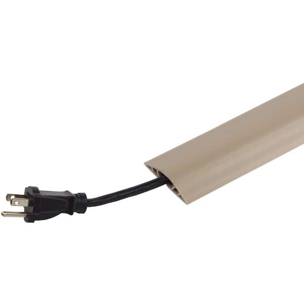 Commercial Electric 15 ft. PVC Floor Cord Protector in Ivory A9115V