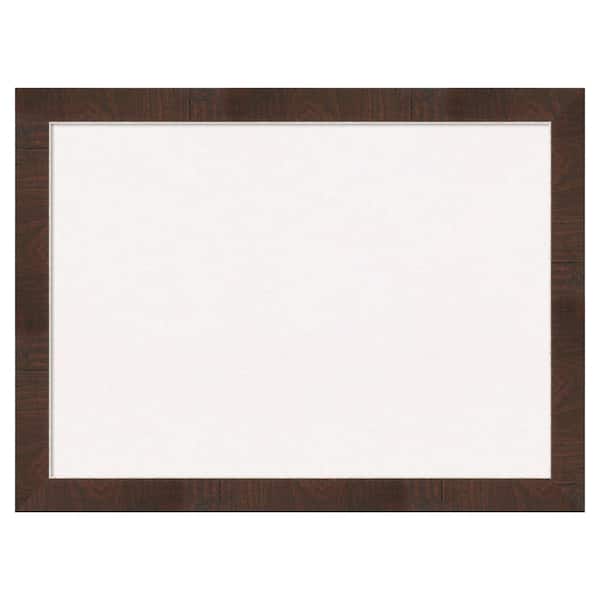 Amanti Art Wild Wood White Corkboard 31 in. x 23 in. Bulletin Board Memo Board