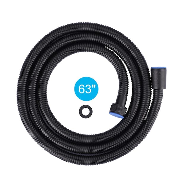 ALEASHA 63 in. Stainless Steel Shower Hose in Black