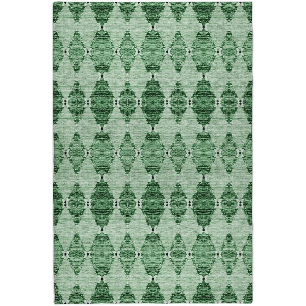 Dream Shag Premium Machine Washable Abstract ADS610 Emerald 8 ft. x 10 ft. Area Rug price history on PriceWatchPro